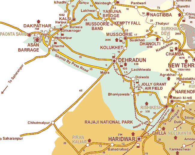 A Route Map to Haridwar 
