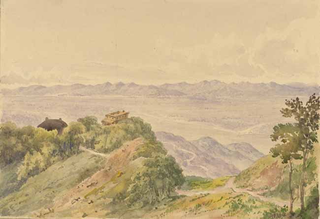 Rare Old Water Painting of Mussoorie